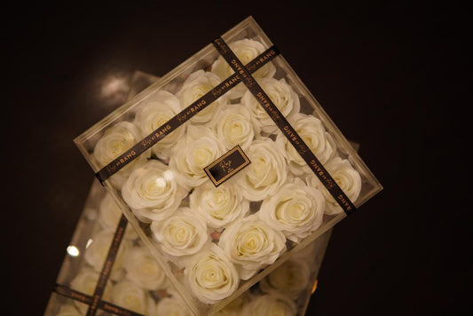 Luxury White Rose Box